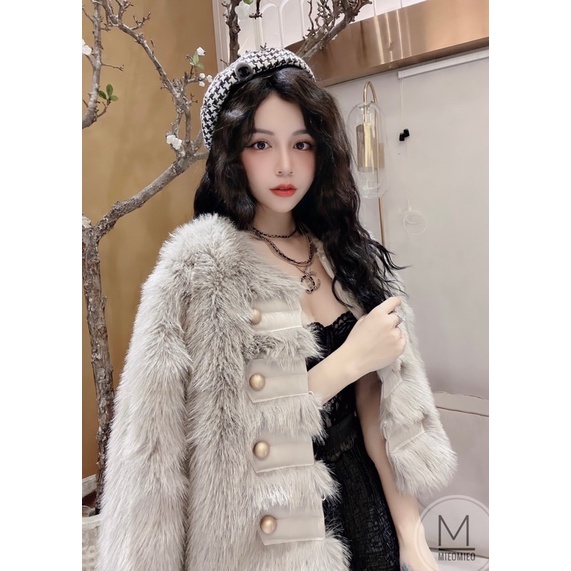 Áo lông hoàng gia khuy đồng cao cấp cực sang chảnh | BigBuy360 - bigbuy360.vn