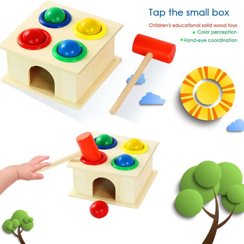 Hộp Thả Hình Đập Bóng Ngộ Nghĩnh An Toàn Dành Cho Trẻ Nhỏ