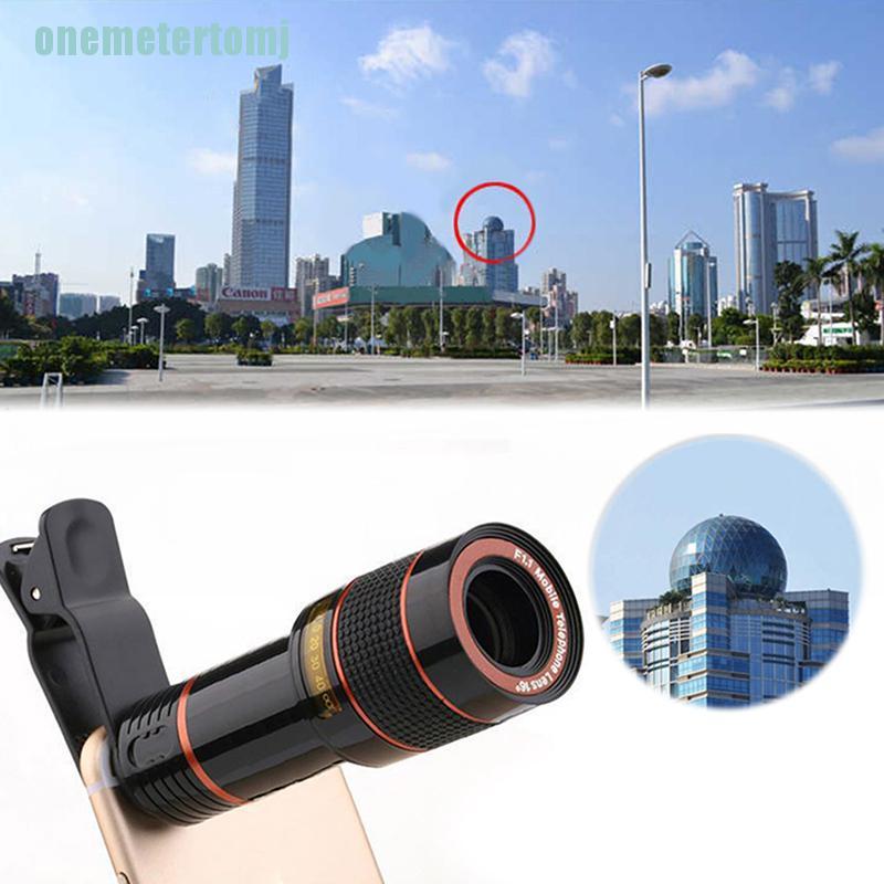 【ter】12X Zoom Phone Camera Lens Universal Clip Outdoor Cell Phone Telescope Camera