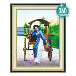 Tranh đính đá CÔ GÁI VIỆT 77327 (60x77cm)