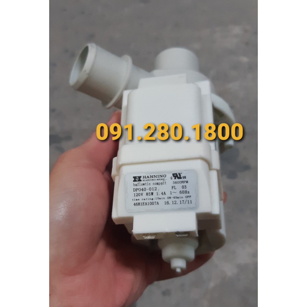 Bơm xả thoát nước máy giặt LG cửa ngang 120v