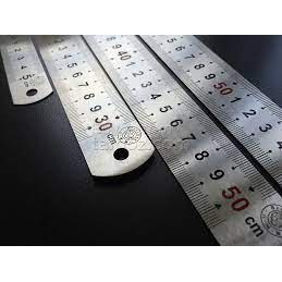 Thước sắt 15cm, 30cm, 50cm, 60cm và 1m