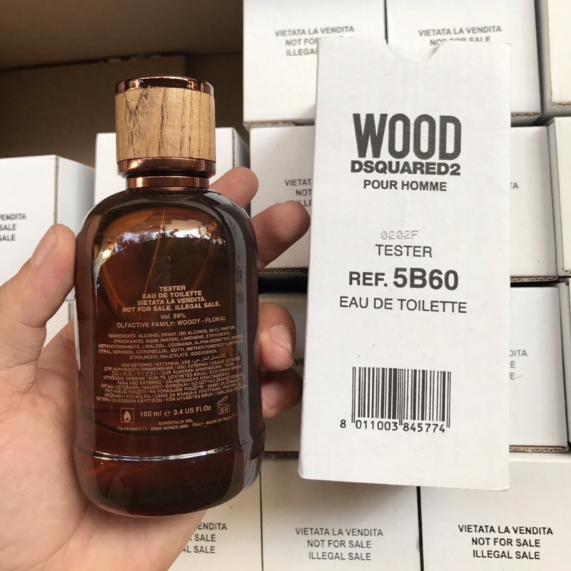 Tiemchietnuochoa_Nước Hoa Nam Tester Dsquared2 Wood Pour Homme EDT 100ml (box như hình,hình tự Shop chụp)