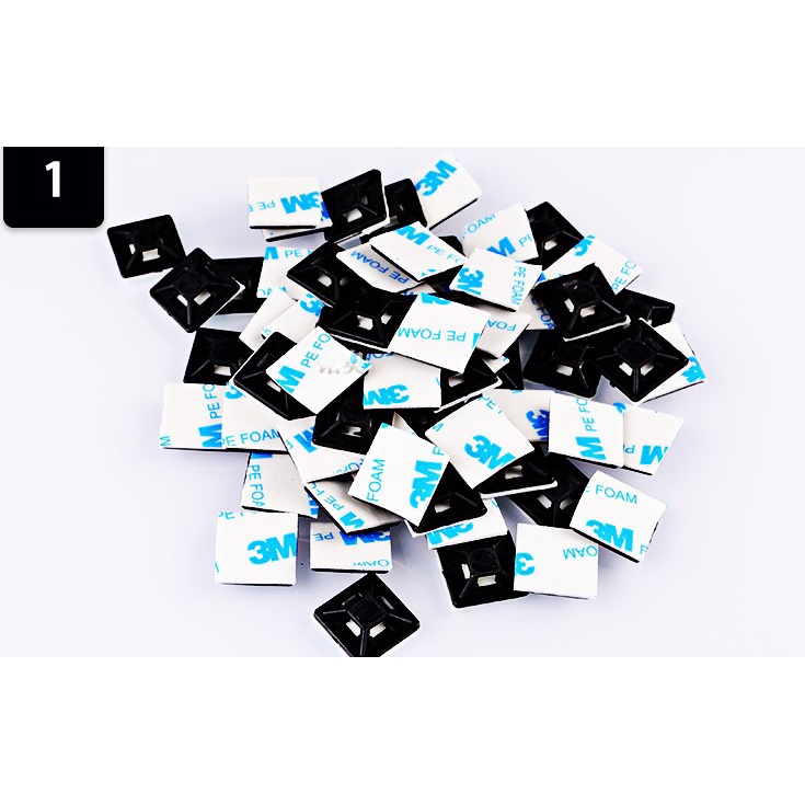 3M Đế dán cố định dây rút, dây thít 20x20mm, 25x25mm, 30x30mm