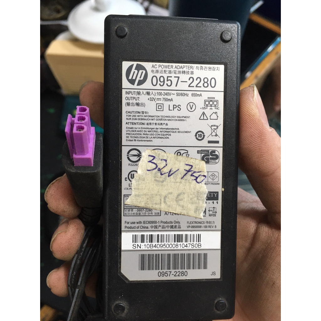 QUA SỬ DỤNG Adapter nguồn máy in scan HP 22v 455 32v 375 940 700 750 625 563 500 250 2500 / 15v 16V 625 500 533 530 ma