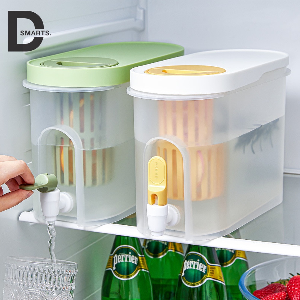 Bình đựng nước có vòi 3,9L để tủ lạnh tiện lợi có bộ lọc riêng pha trà lọc bã hoa quả