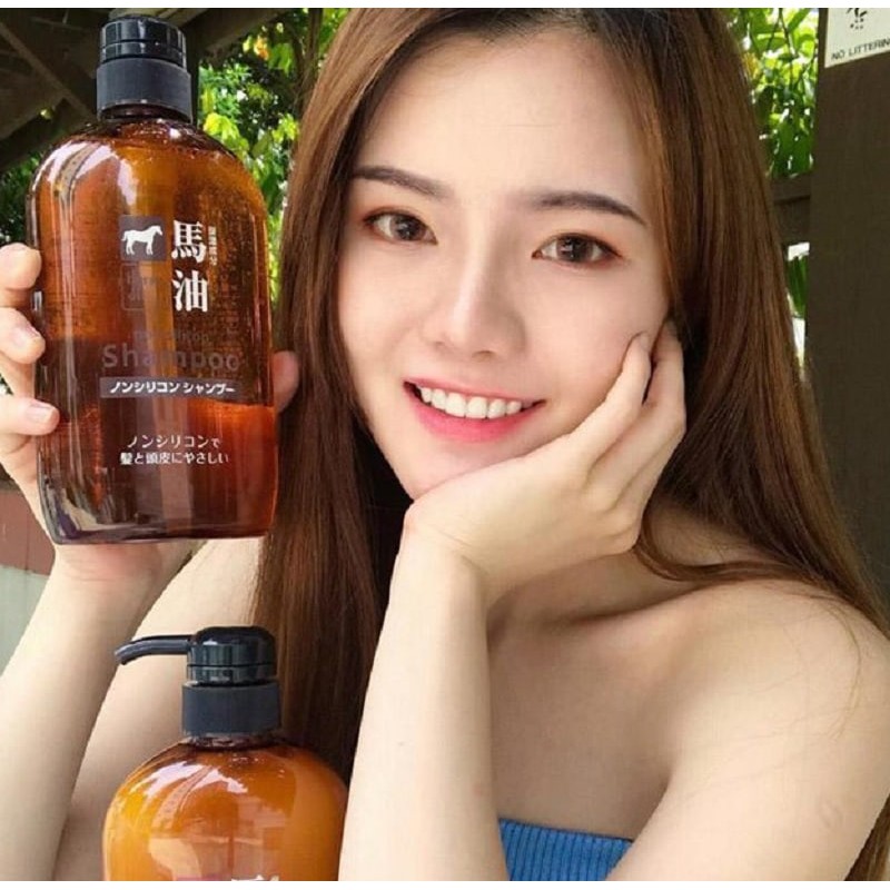 Dầu Gội Xả Mỡ Ngựa Horse Oil Nhật Bản 600ml