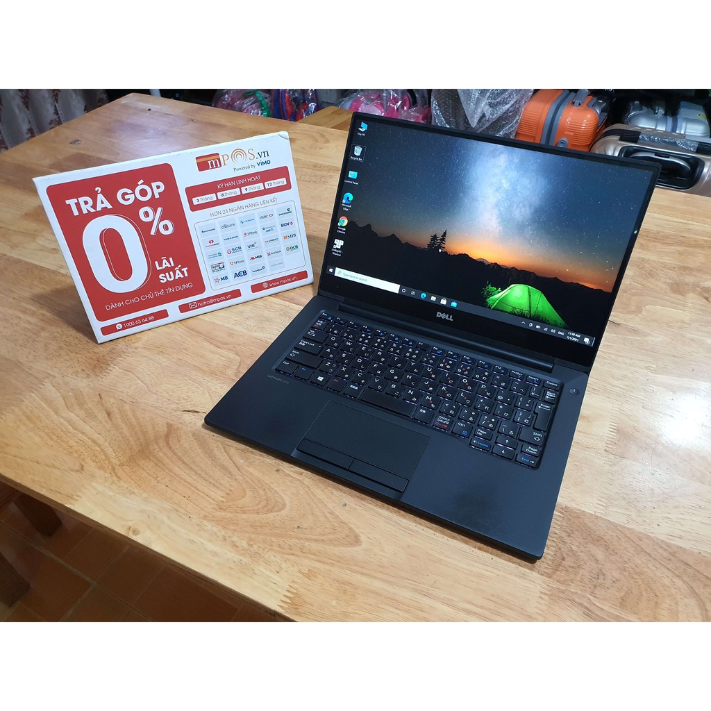 Laptop Dell Latitude 7370. Core M5. Ram 8G. SSD 256G. LCD 13.3" cảm ứng 3K IPS viền mỏng