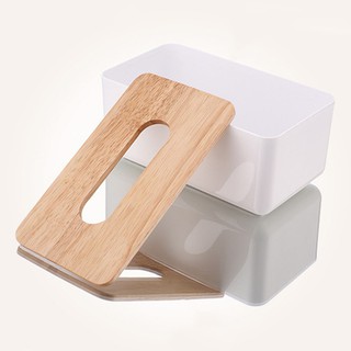 Tray Creative Multi-purpose Solid Wood Tissue Box Storage Box Home Garden Storage Organization