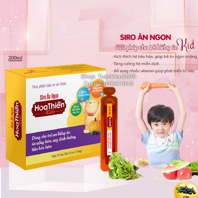 Siro ăn ngon hoa thiên, giải pháp hiệu quả cho bé biếng ăn