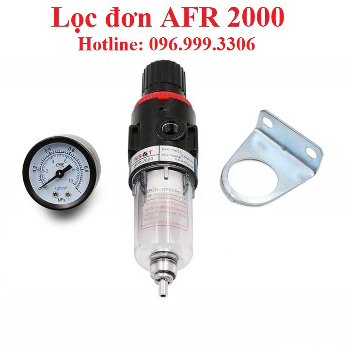 |HÀNG XỊN| BỘ LỌC HƠI KHÍ NÉN AFR2000 KÈM VAN ĐIỀU CHỈNH ÁP SUẤT VÀ ĐỒNG HỒ REN 13MM GIÁ SỈ