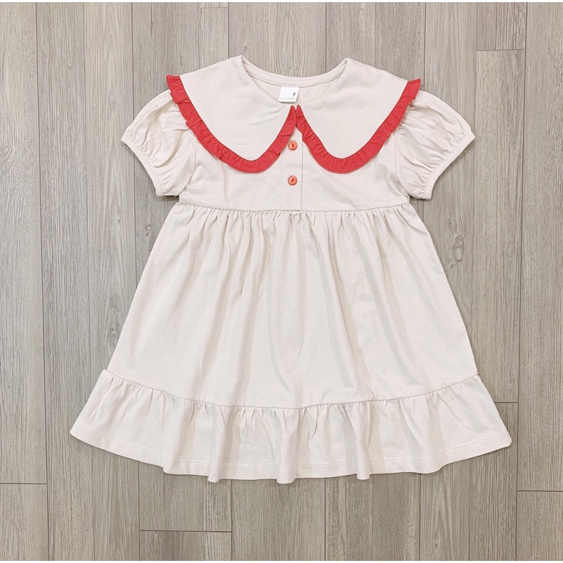 Váy cotton cổ sen babydoll-HÀNG SALE KO ĐỔI TRẢ