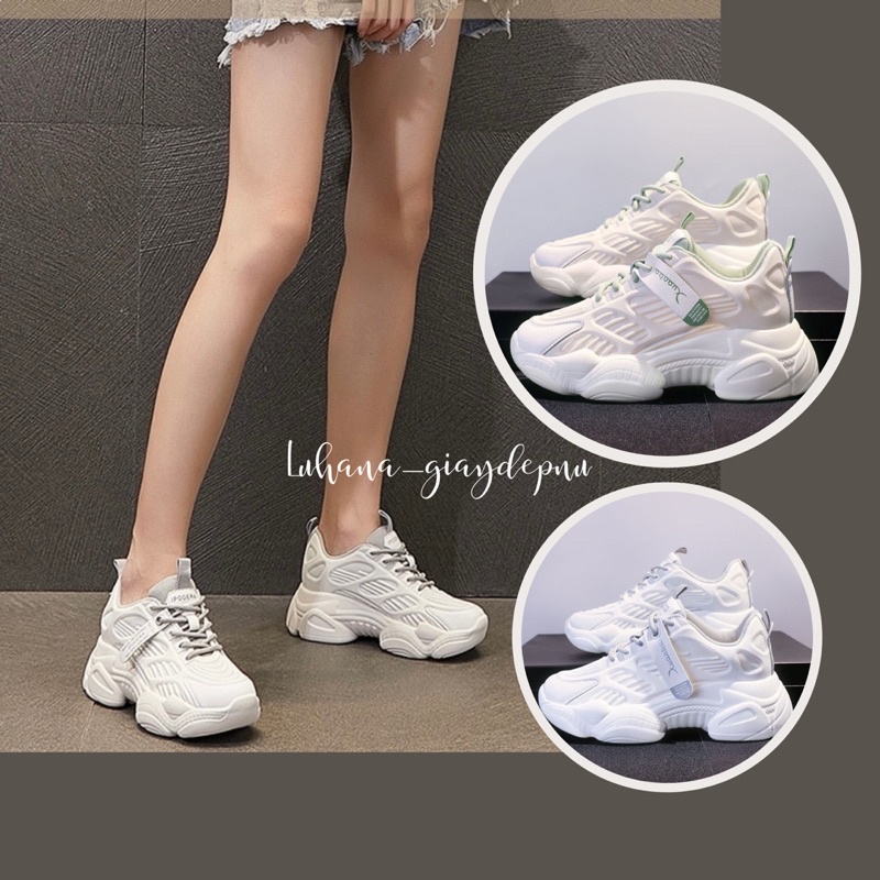 Giày thể thao nữ đế sóng vải lưới thông thoáng chống hôi chân