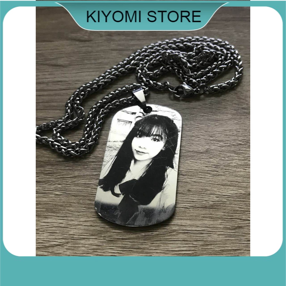 Dây Chuyền Thẻ Bài Dogtag Khắc Theo Yêu Cầu Bằng Thép Không Gỉ Bảo Hành Trọn Đời KIYOMI STORE
