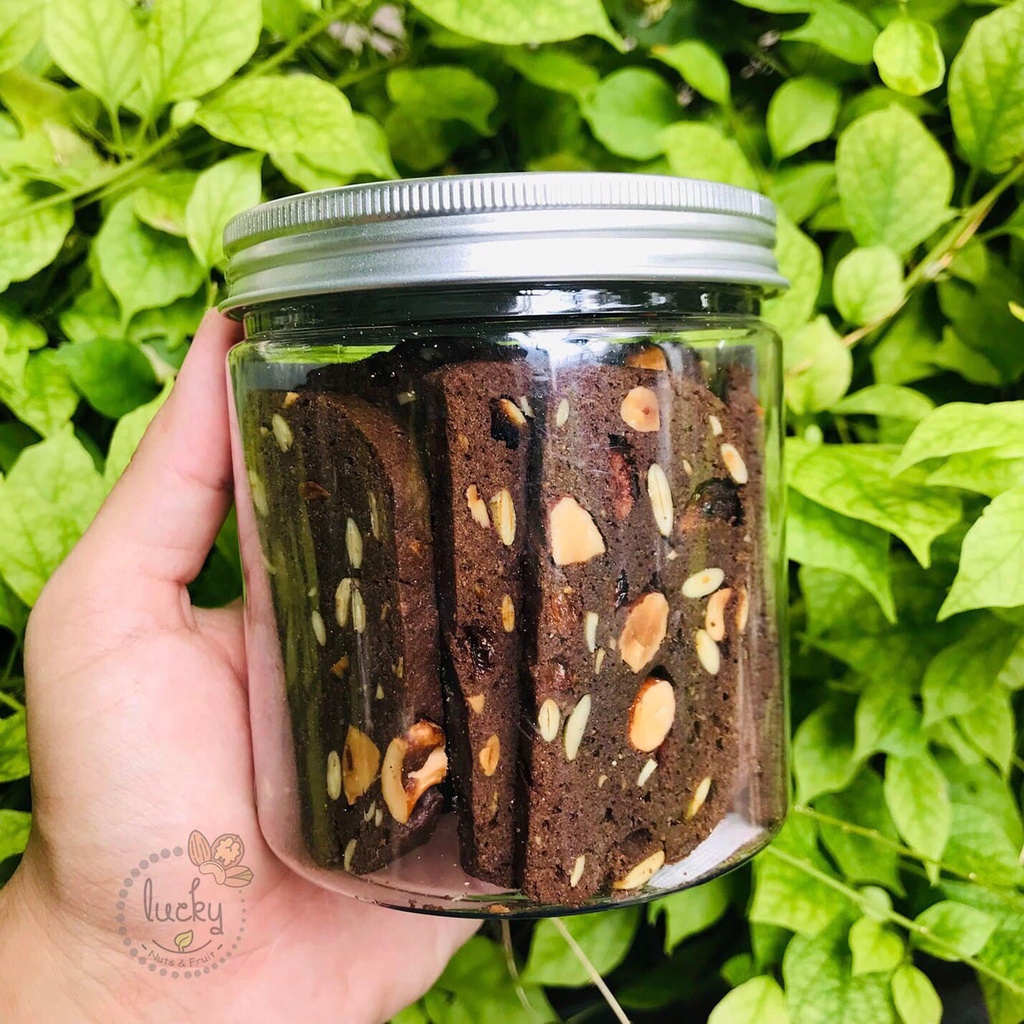 Bánh Biscotti Ăn Kiêng Nguyên Cám Không Đường Hỗ Trợ Giảm Cân Chuẩn Vị Ý (Vani - Chocolate - Matcha) 250g POLINUTS