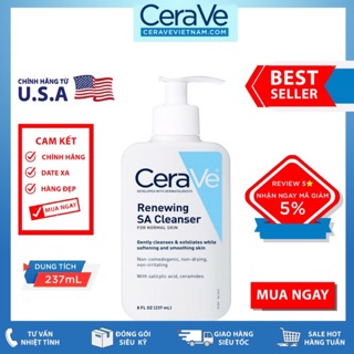 Sữa rửa mặt CeraVe Renewing SA Cleanser (237mL)