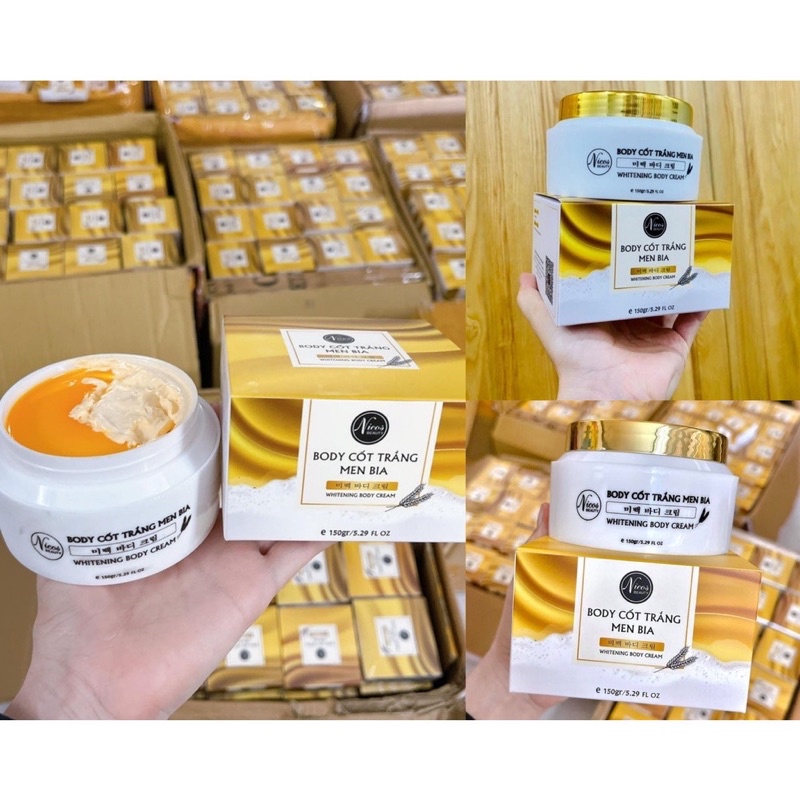 Kem Body Cốt Trắng Men Bia Nicos chính hãng