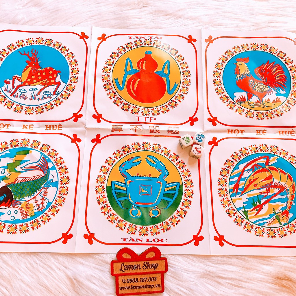 Game Bầu Cua Giấy Đá ( Hạt Đá )  - 1 Bộ