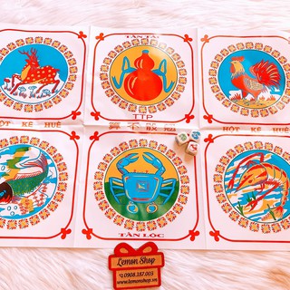 Game Bầu Cua Giấy Đá ( Hạt Đá )  - 1 Bộ