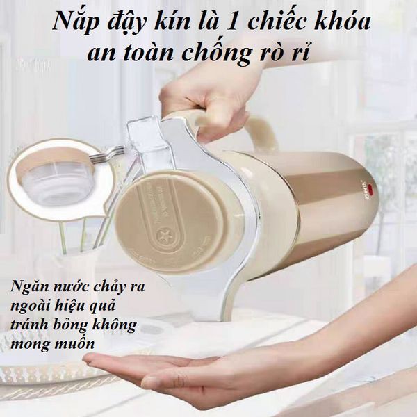 Ấm siêu tốc cao cấp giữ nhiệt chống bỏng hiệu quả tiết kiệm điện dung tích bình đun lớn chính hãng Malata