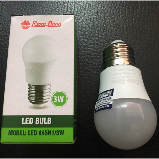 Combo 1 thùng 24 bóng đèn led tròn 3W Rạng Đông