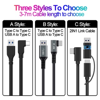 5M Charge Link Cable For Oculus Quest 1 2 Fast USB 3.1 Type C Data Charging link Cable For Oculus Quest2 VR Accessories