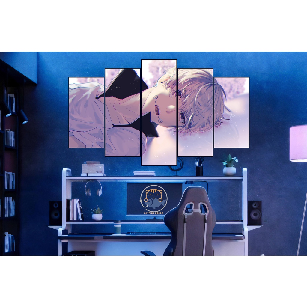 TRANH DÁN TƯỜNG decor trang trí phòng anime CHÚ THUẬT HỒI CHIẾN - JUJUTSU KAISEN - Bộ 5