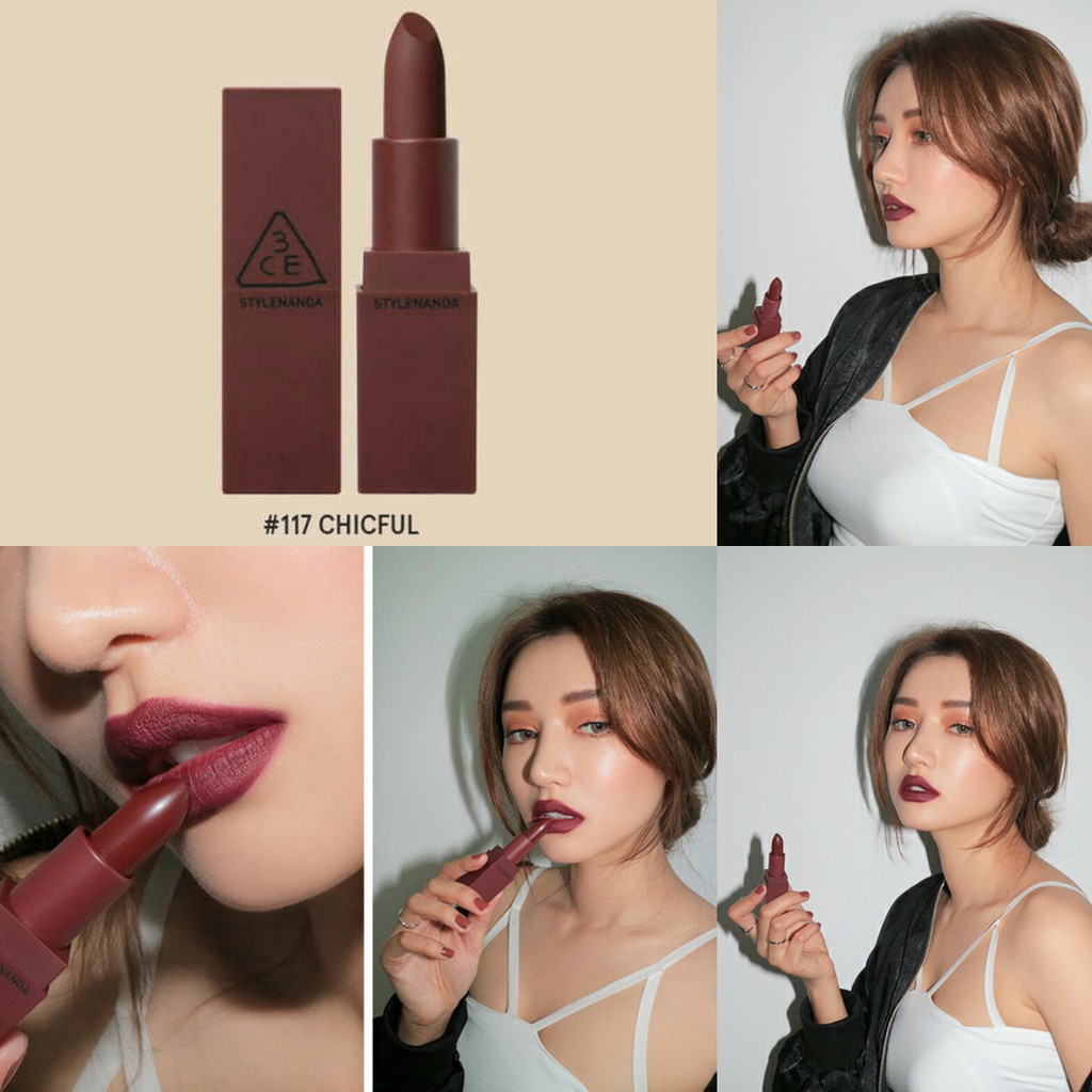 Set son lì 3CE Mood Recipe Lip Color Mini Kit