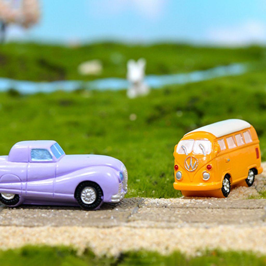 YIYU Đồ trang trí Xe Hơi Mini Dùng Để Trang Trí Vườn DIY