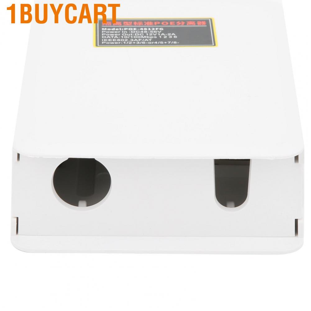 1buycart POE Injector Splitter 48V to 12V Power Supply Module for IP CCTV Camera Monitoring
