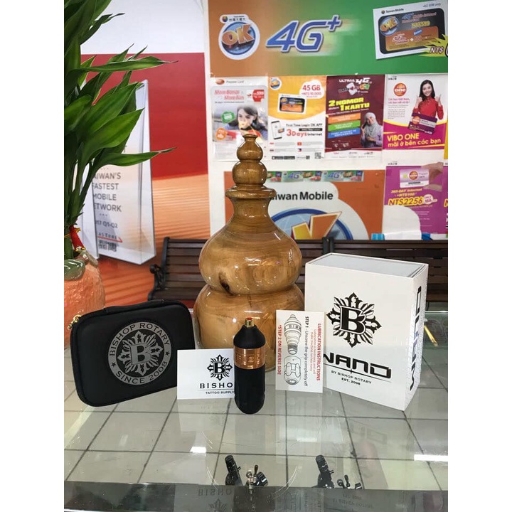 Máy xăm hình tattoo_bishop wand _ dòng pen xăm cao cấp _ Nhỏ gọn _  sử dụng cho xăm nét và đánh Bóng