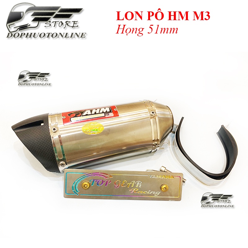 Lon Pô AHM M3 Tặng Tiêu Tổ Ong Và Phụ Kiện