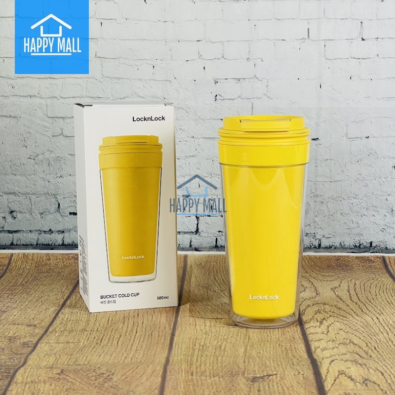 Ly nhựa 2 lớp Lock&Lock Bucket Cold Cup dung tích 580ml HAP519 HAP520