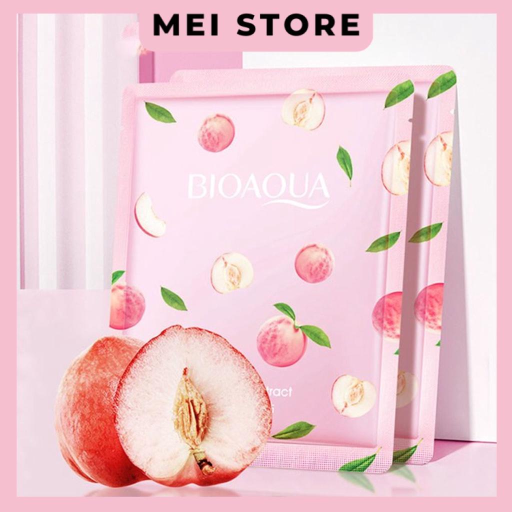 Mặt Nạ Bioaqua Eruynbeautskin Chiết Xuất Trái Đào Tươi Giúp Dưỡng Ẩm Làm Trắng Da