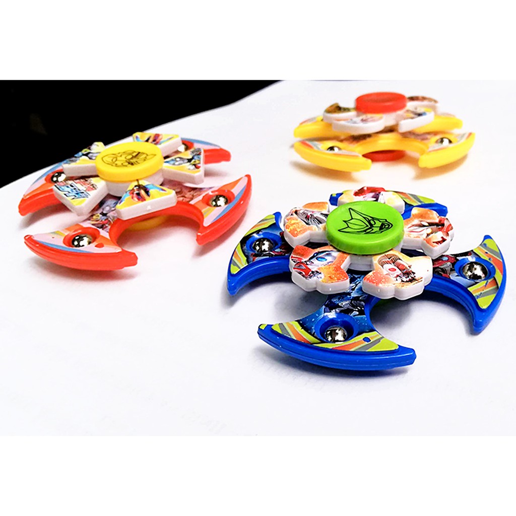 COMBO 3 Bộ con quay spiner 3D 2 tầng - con quay siêu anh hùng - con quay vô cực
