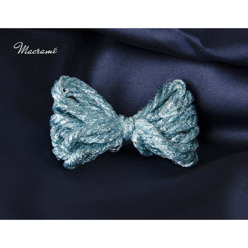 Dây kim tuyến màu thắt Macramé