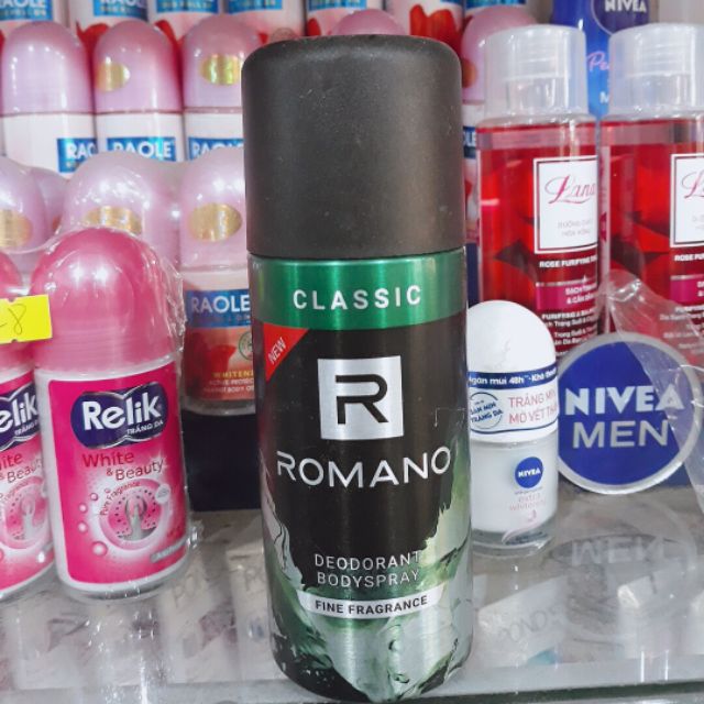 Xịt khử mùi toàn thân cho Nam Romano Classic 150ml