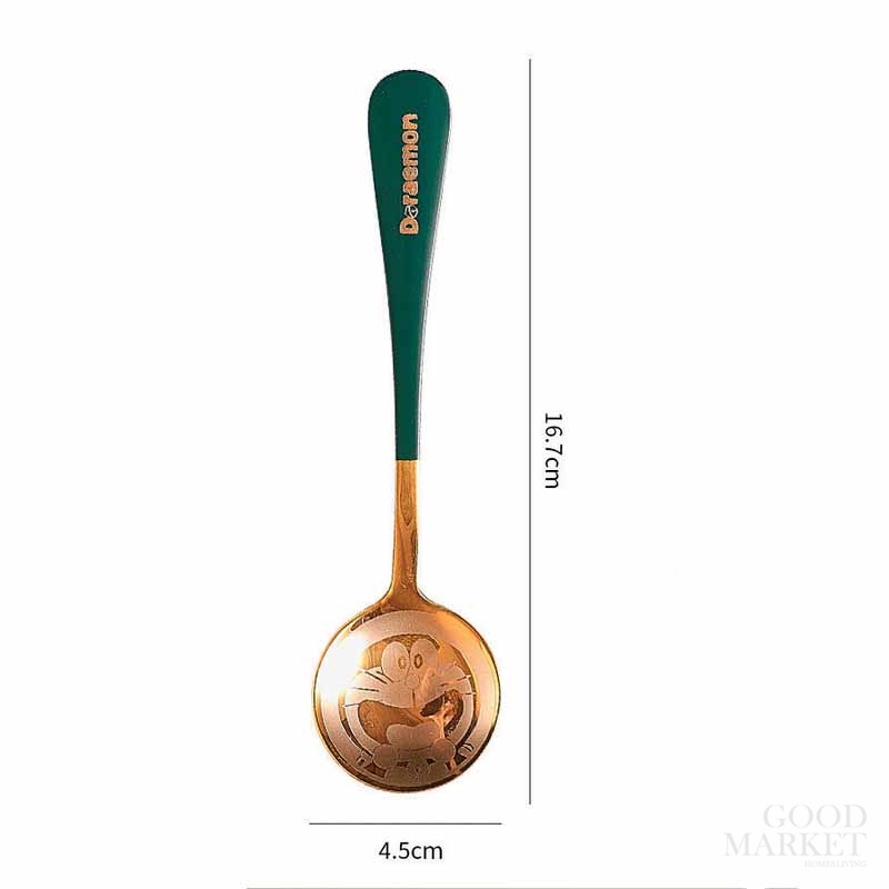 Muỗng Thép Không Gỉ Hình Doraemon Dễ Thương