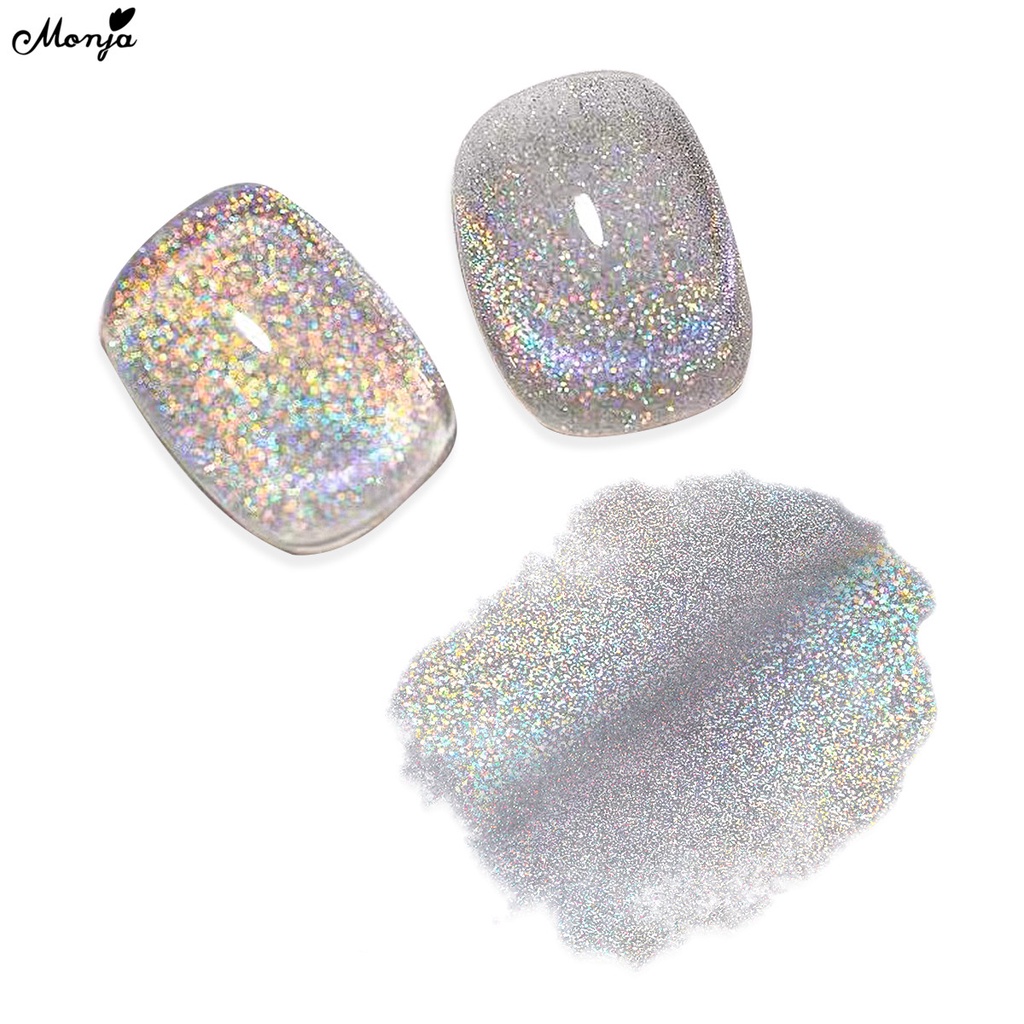 Gel sơn móng tay MONJA 8ml hiệu ứng mắt mèo phản quang từ tính độc đáo cao cấp