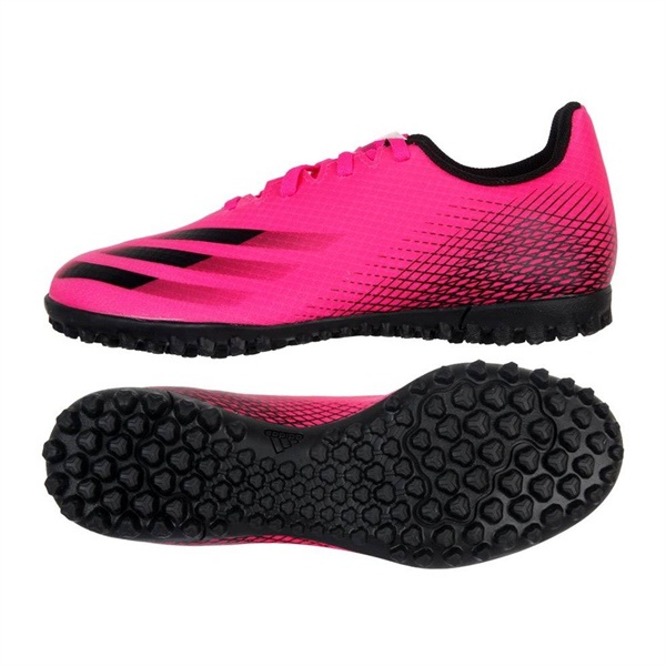Giày Bóng Đá Chính Hãng Adidas FW6916 X Ghosted TF - Màu Hồng Cánh Sen - Chống Nước , Chống Bẩn 100%