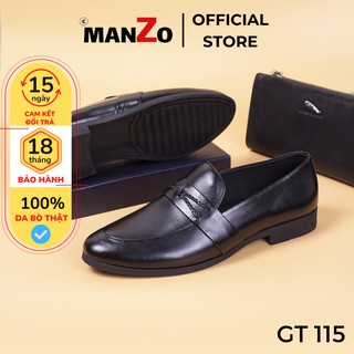 Giày lười nam đẹp da bò manzo gt 115 – giầy da nam cao cấp bảo hành 12 tháng