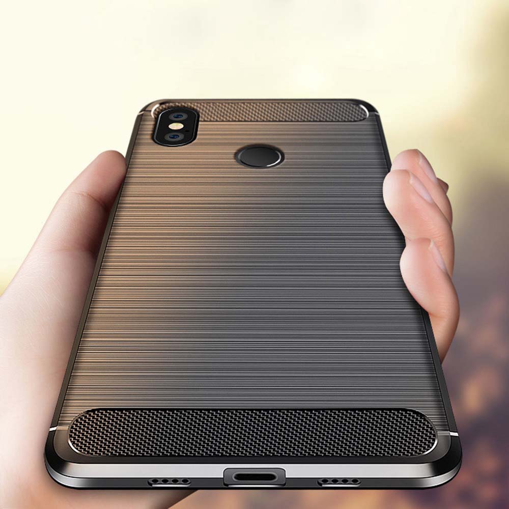 Ốp điện thoại TPU silicon và sợi carbon cho Asus Zenfone Max Pro M1 M2 ZB601KL ZB602K ZB631K