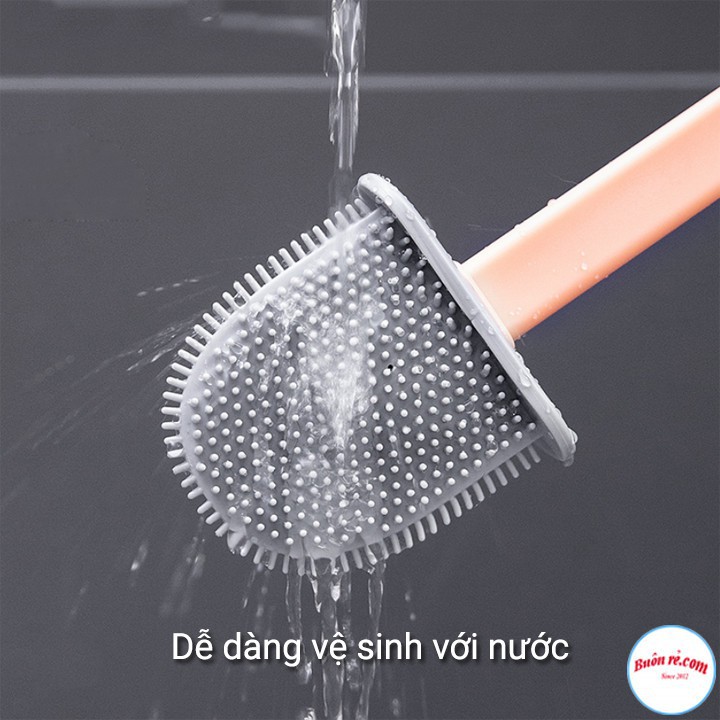 Cọ Bồn Cầu Silicon Siêu Sạch, Cọ Vệ Sinh Toilet Kèm Hộp Đựng 88185 Sỉ Lẻ Gia Dụng