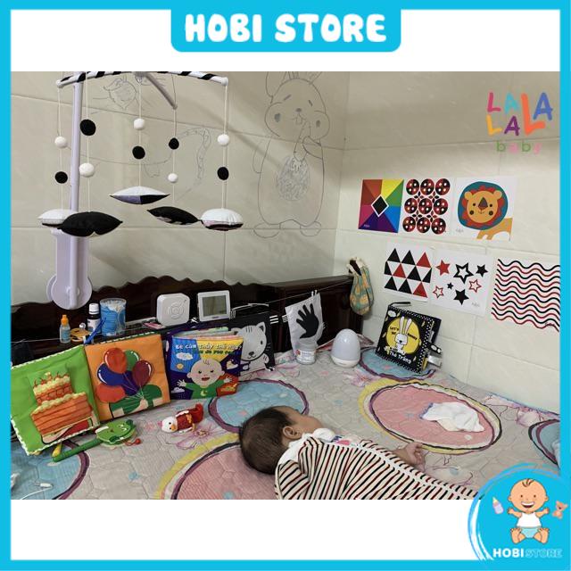 Bộ thẻ decal dán tường - kích thích thị giác chuẩn phương pháp Montessori - Hobi Store