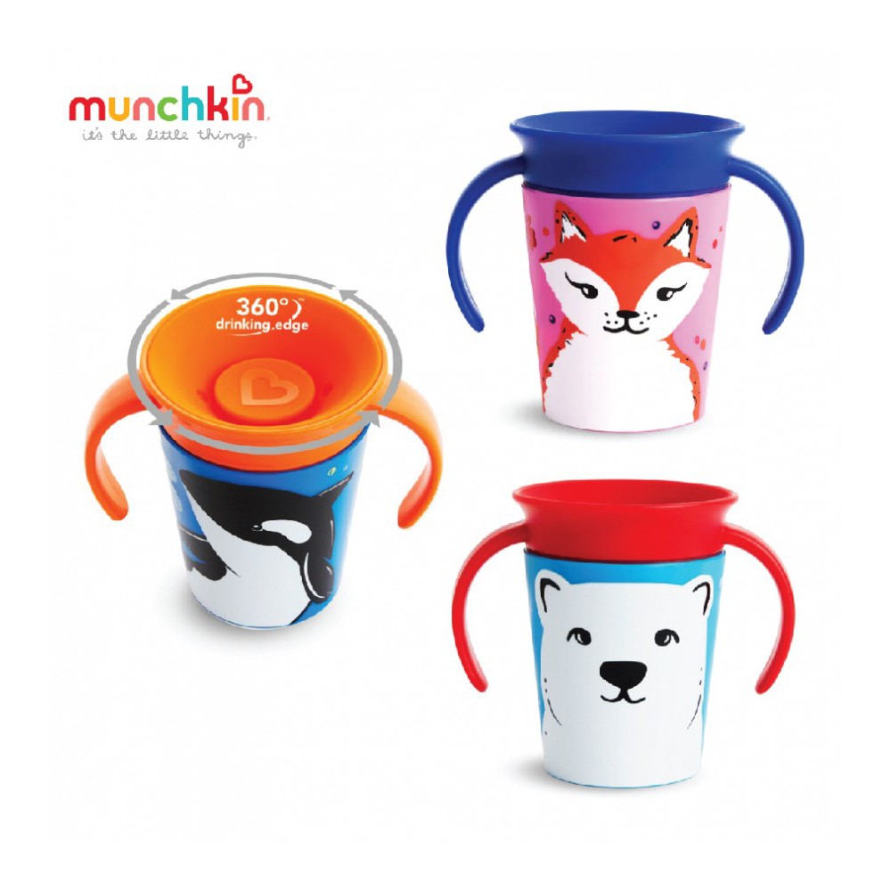 Cốc 360 độ chống đổ Deco có tay cầm Munchkin (177ml)