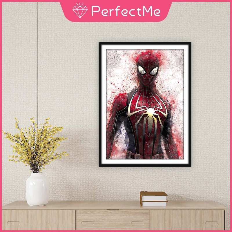 Bộ Tranh Đính Đá 5D Tự Làm 40x50cm Hình Siêu Anh Hùng Độc Đáo