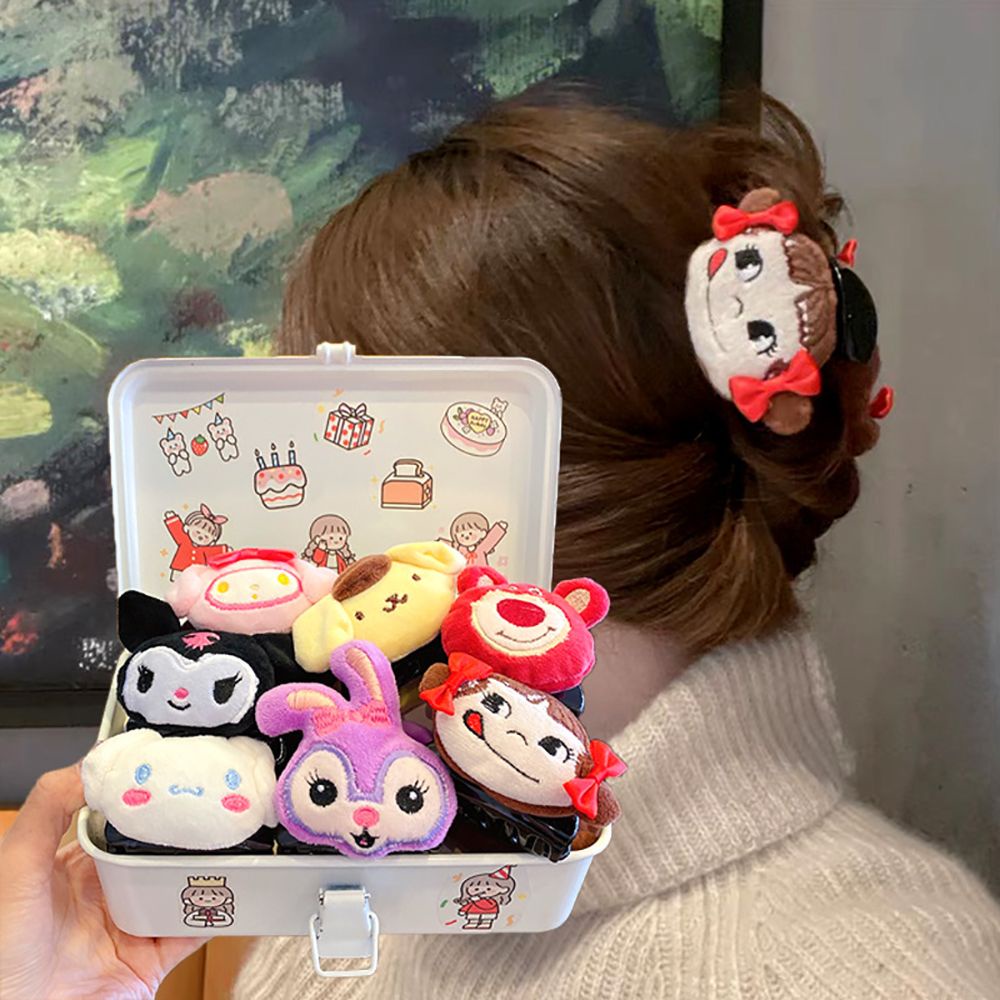 Kẹp Tóc Hình Móng Vuốt Thú Nhồi Bông Hoạt Hình Dễ Thương Phong Cách Hàn Quốc Cho Nữ