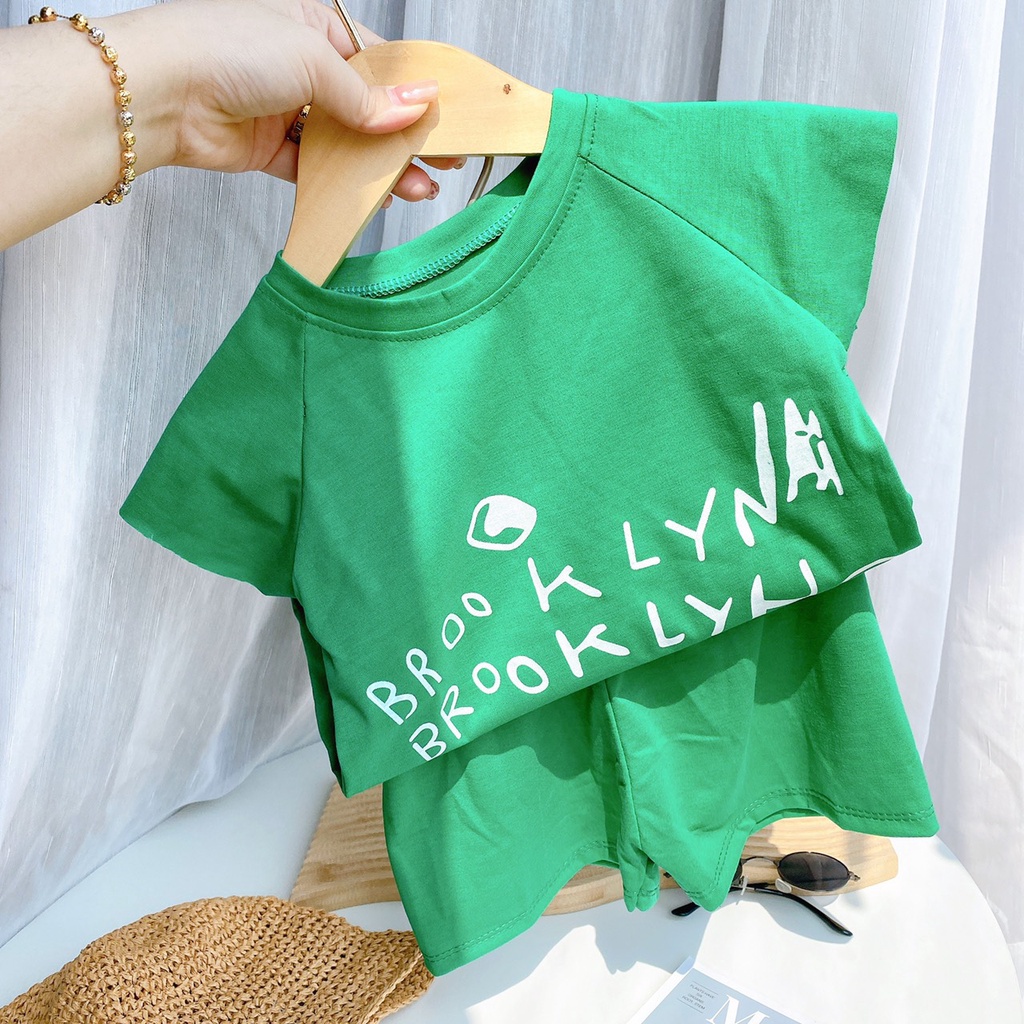 BỘ QUẦN ÁO CỘC TAY BROOK LYN CHO BÉ TRAI BÉ GÁI 8-18Kg