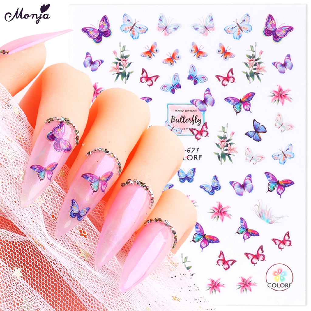 Tấm miếng dán trang trí móng tay 14 họa tiết tùy chọn