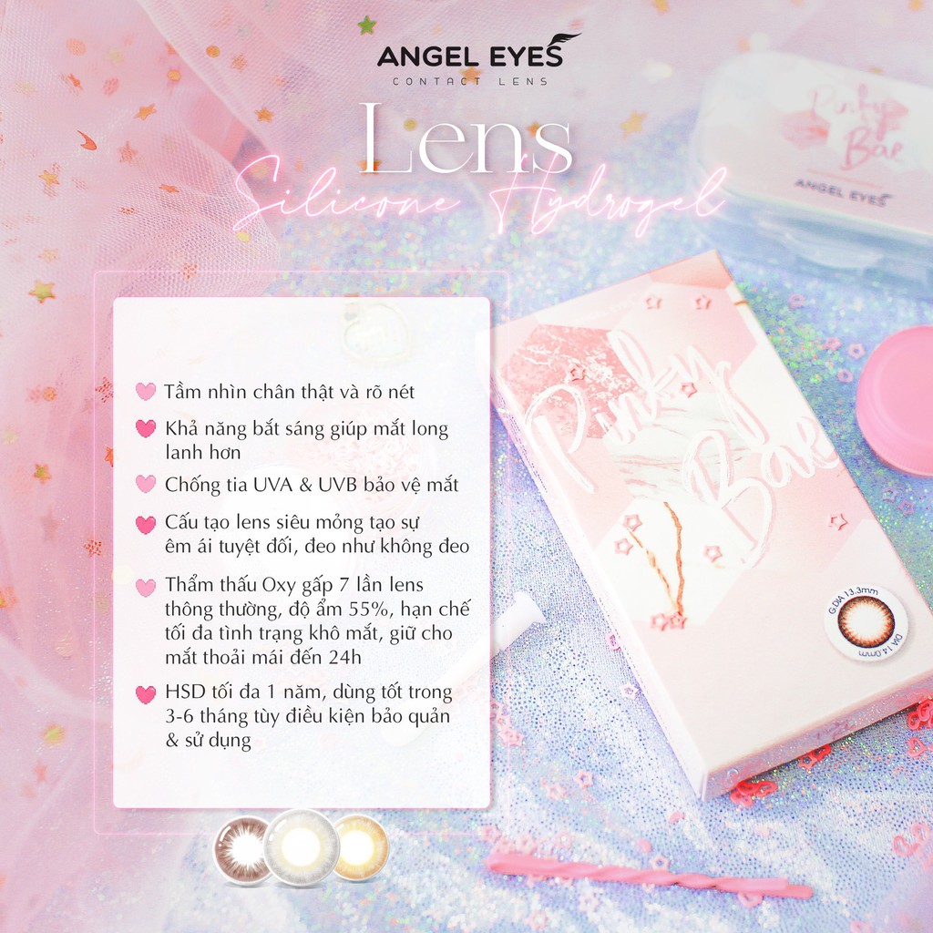 Kính Áp Tròng/Lens mắt nâu tự nhiên áp tròng Silicone Hydrogel VIP My Choco-Độ:0-8